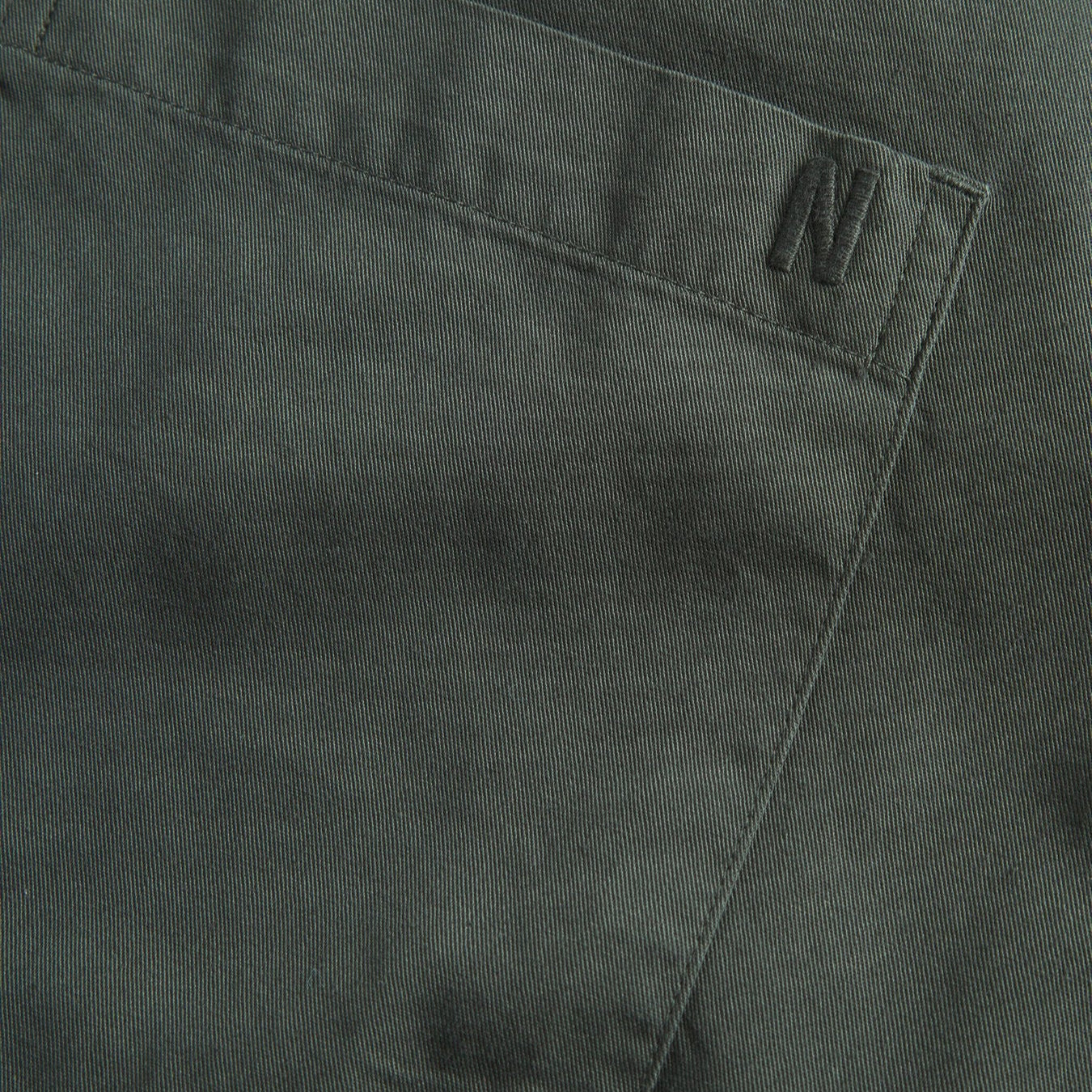 Norse Projects Algot Twill Shirt Black Olive