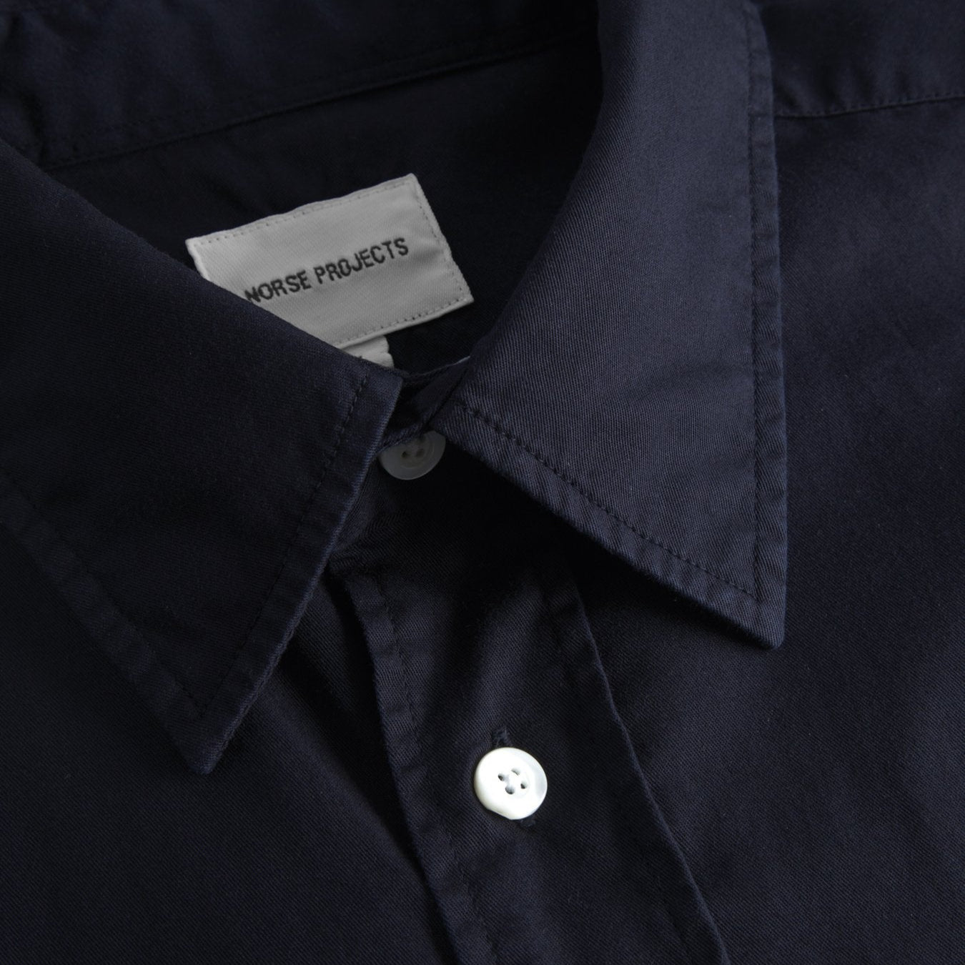 Norse Projects Algot Twill Shirt Dark Navy