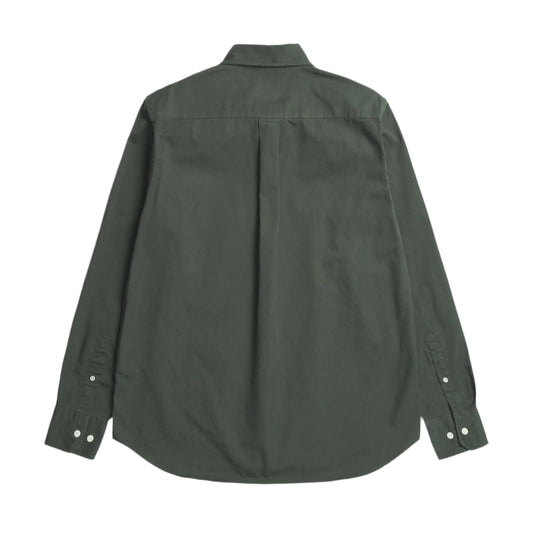 Norse Projects Algot Twill Shirt Black Olive