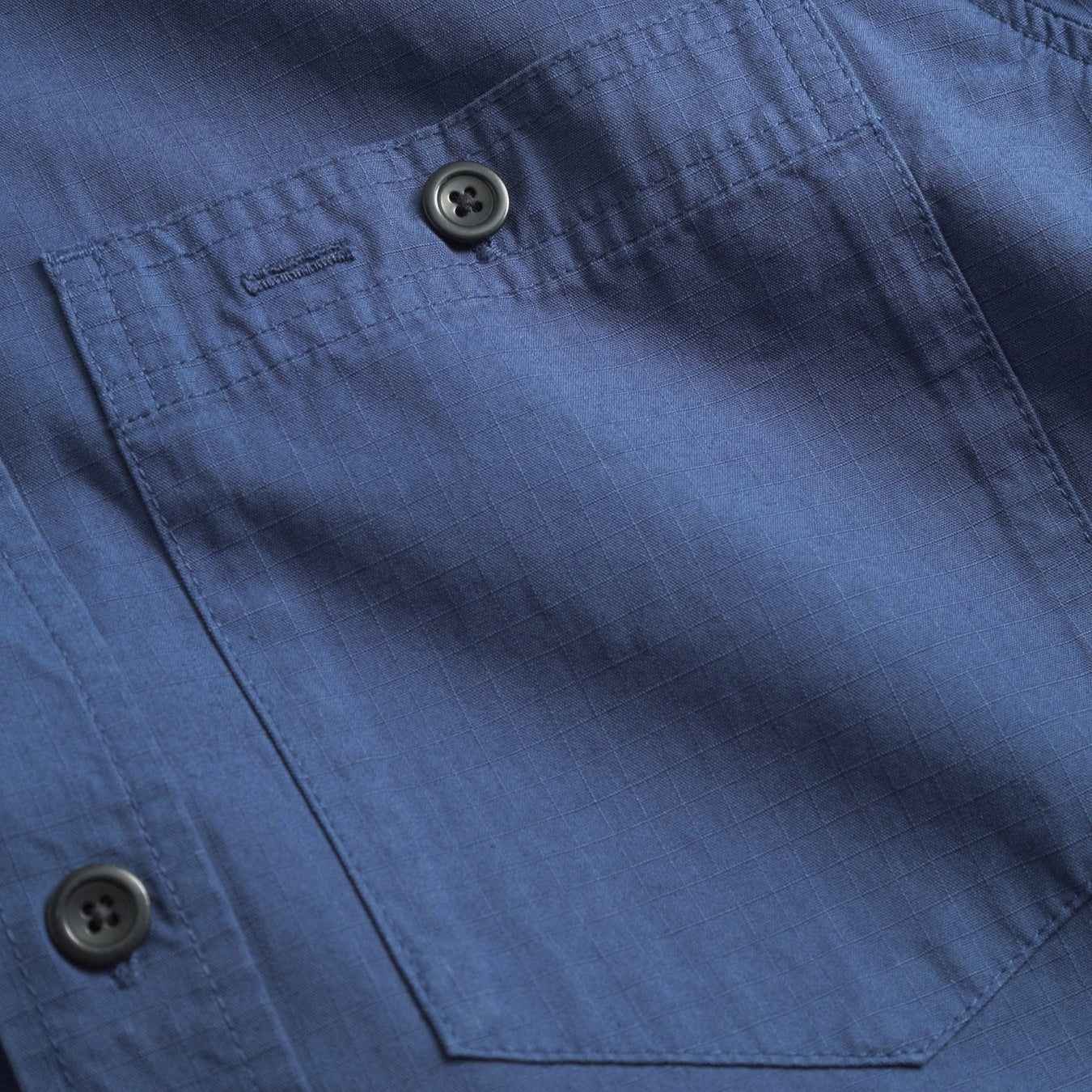 Norse Projects Algot Cotton Ripstop Relaxed Shirt Workwear Blue