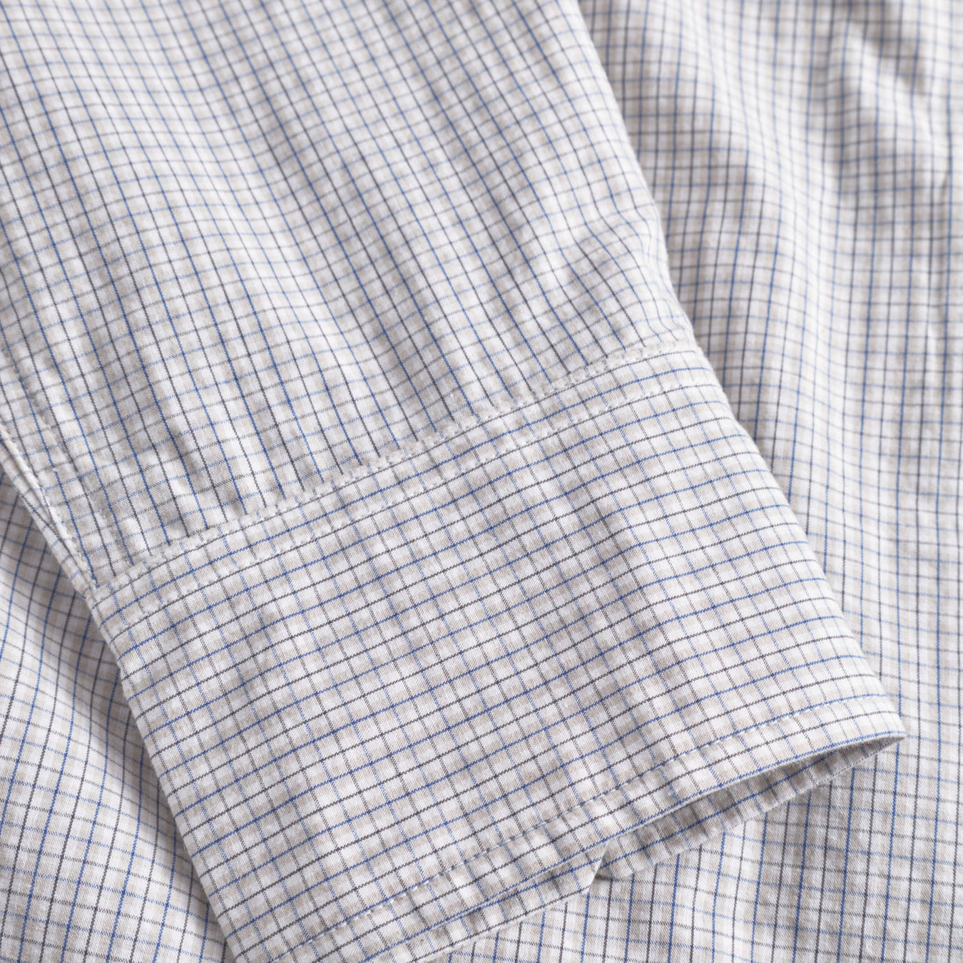 Norse Projects Algot Poplin Check Shirt Oatmeal
