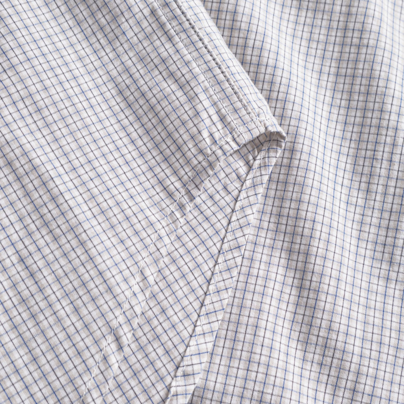 Norse Projects Algot Poplin Check Shirt Oatmeal