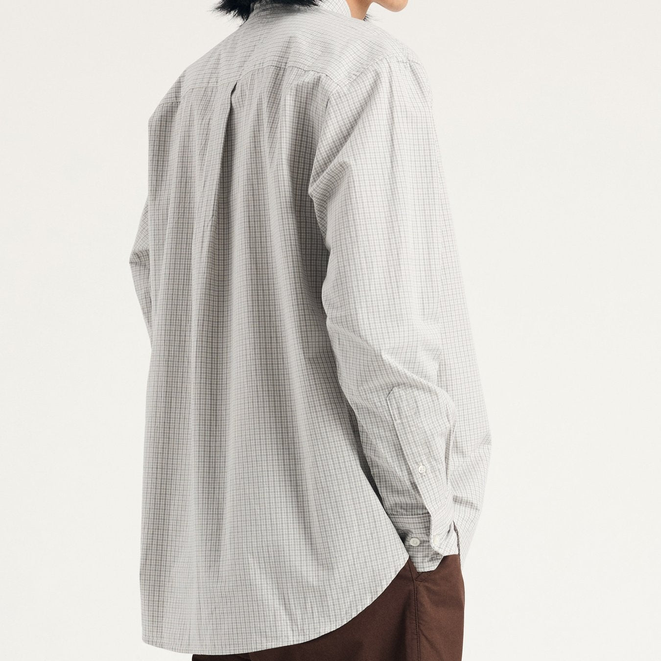 Norse Projects Ole Oversize Poplin Check Shirt Oatmeal