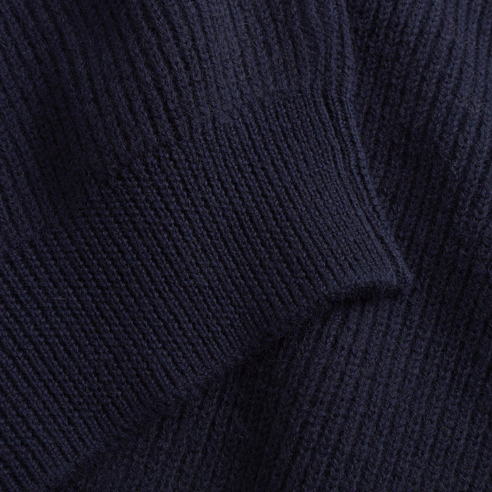 Norse Projects Henning Cotton Wool Rib Sweater Dark Navy