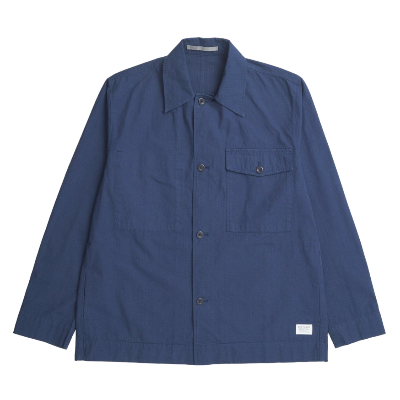 Norse Projects Folke Cotton Ripstop Overshirt Workwear Blue