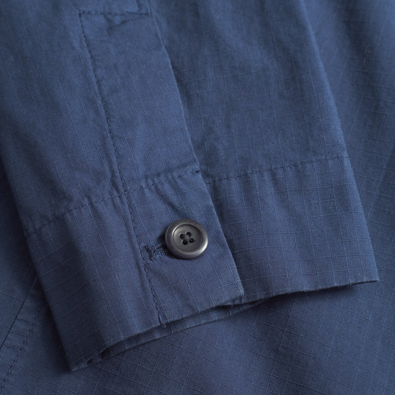 Norse Projects Folke Cotton Ripstop Overshirt Workwear Blue