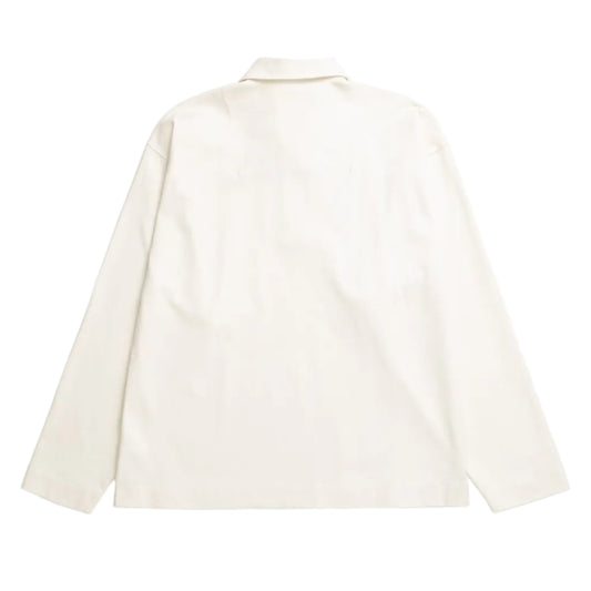 Norse Projects Isefjord Compact Cotton LS Polo Ecru