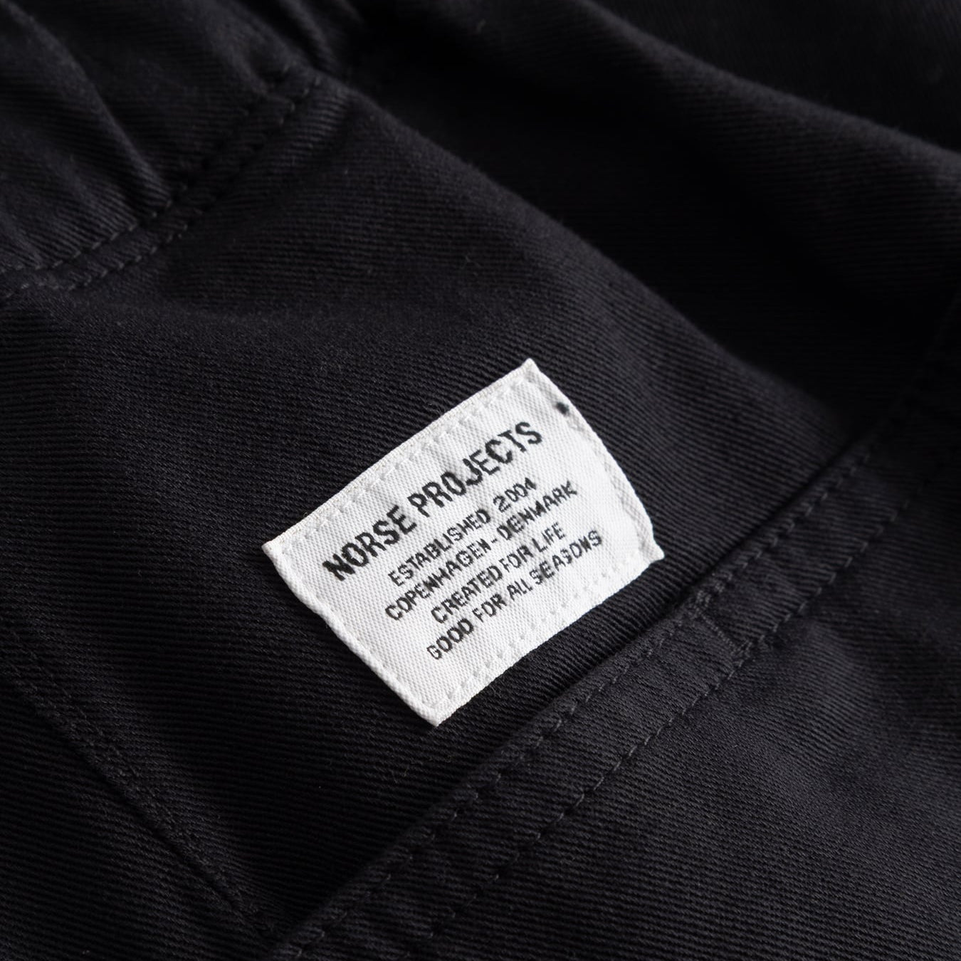 Norse Projects Trysil Regular Organic Stretch Twill Shorts Black
