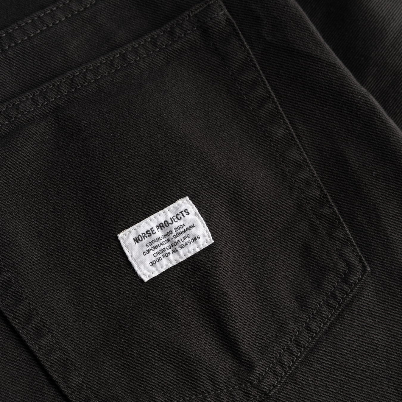 Norse Projects Korshavn Relaxed 5 Pocket Heavy Twill Short Black