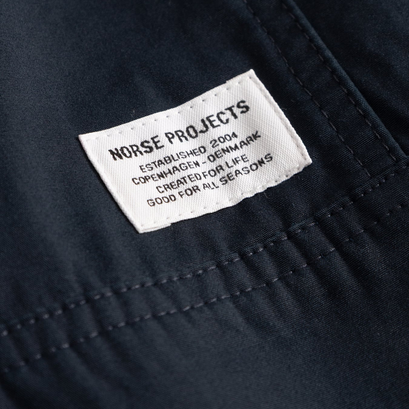 Norse Projects Arresskov Compact Cotton Overshirt Dark Navy