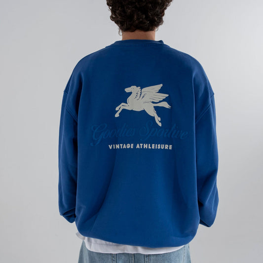 Goodies Sportive 550G Pegasus Crewneck Blue
