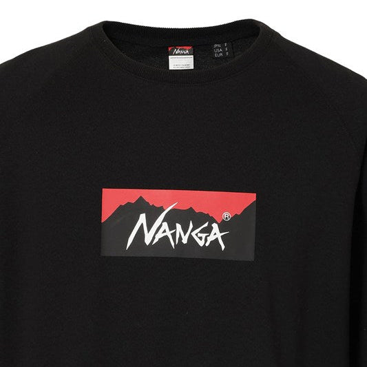 Nanga Eco Hybrid Box Logo Loose Fit Tee Black