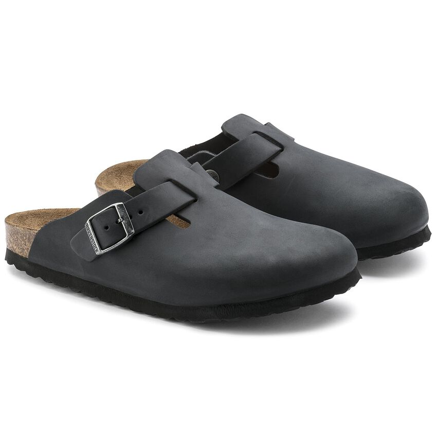 Birkenstock Boston Oiled Leather NF Black