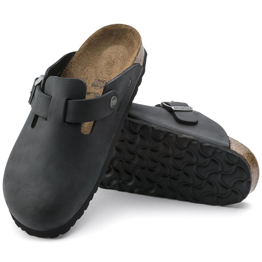 Birkenstock Boston Oiled Leather NF Black