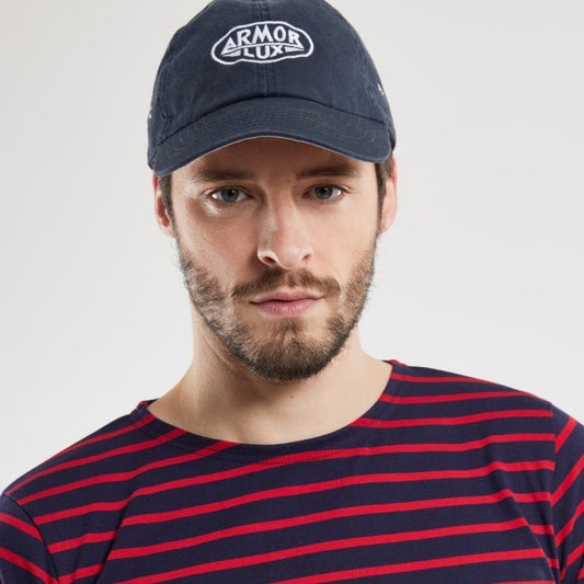 Armor Lux Embroidered Cap Marine Deep
