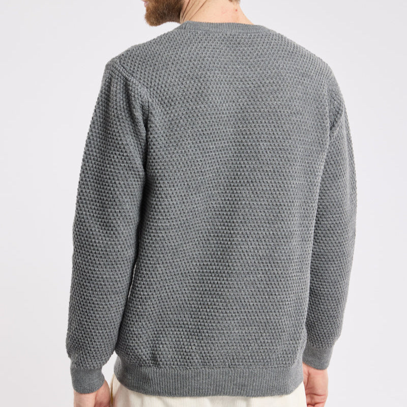 Armor Lux Wool Knit Crew Neck Misty Grey