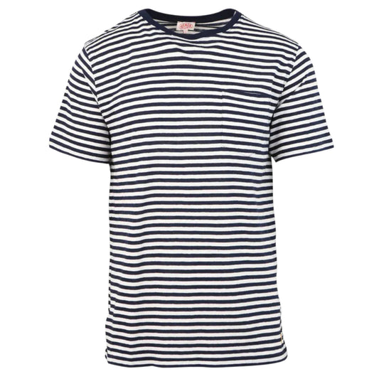 Armor Lux Striped T-Shirt Marine Deep  / Nature