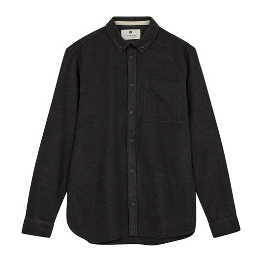 Anerkjendt Akkonrad 2 Tone Brushed Shirt Forest Night