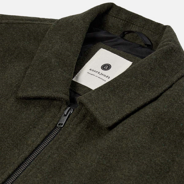 Anerkjendt Akbruce Wool Jacket Forest Night