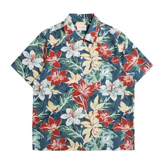 Far Afield Busey Shirt Tropical Floral Print Multi