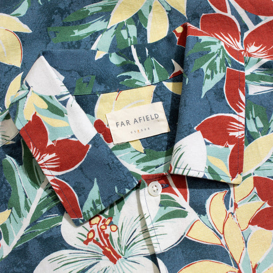 Far Afield Busey Shirt Tropical Floral Print Multi