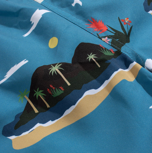 Far Afield Printed Swim Shorts Island Print
