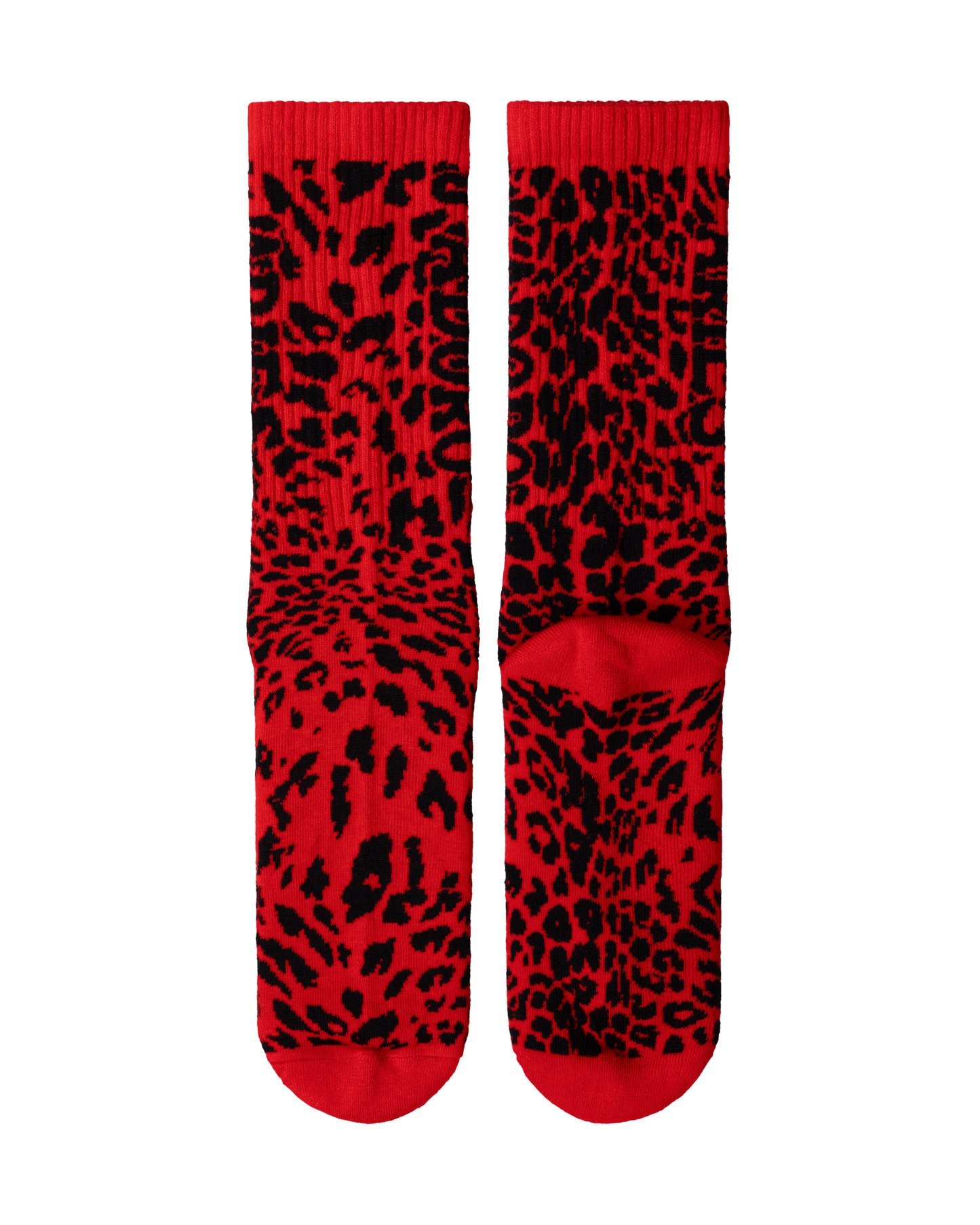 Aries J'adoro Aries Leopard Sock Red