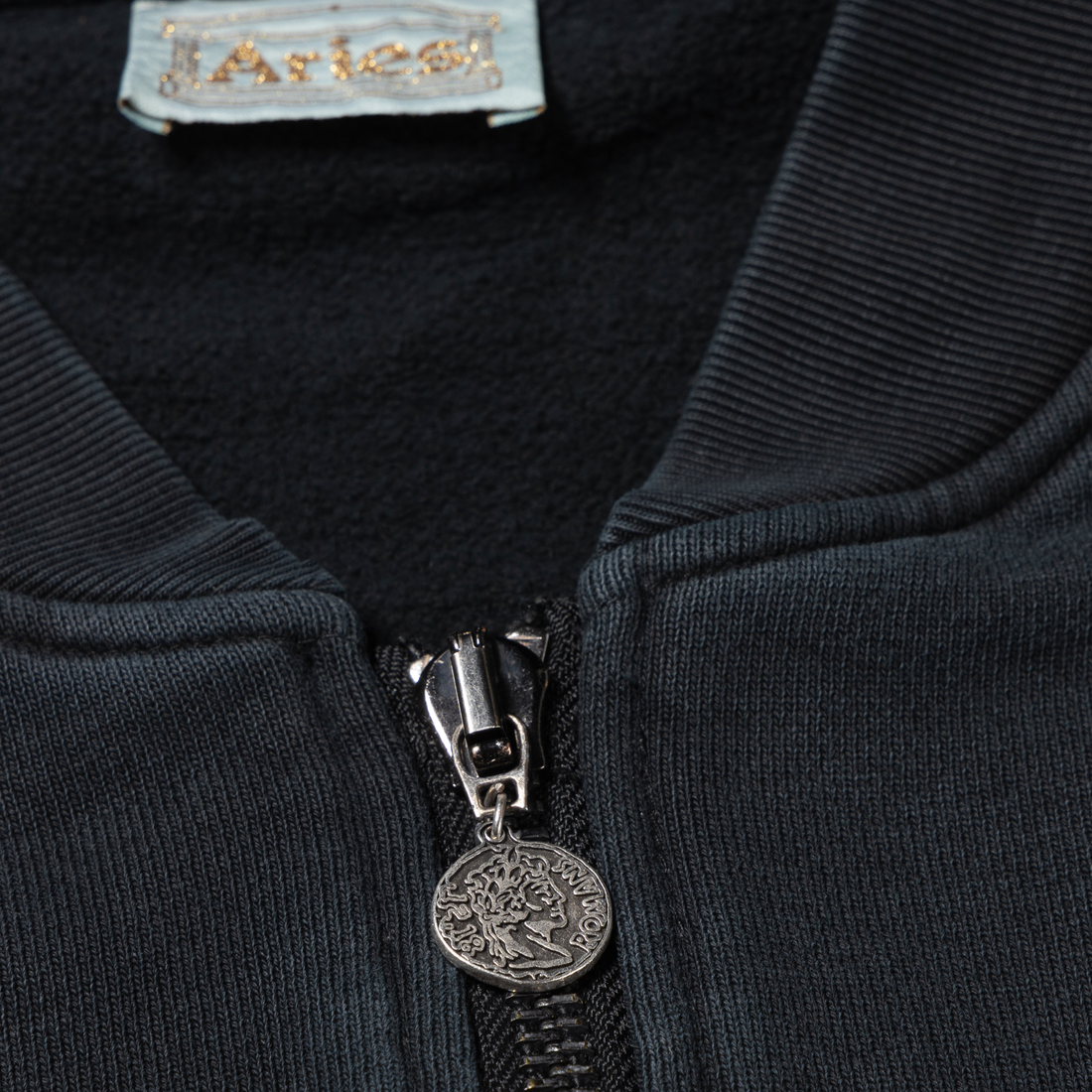 Aries Premium Faded Temple Bomber Black