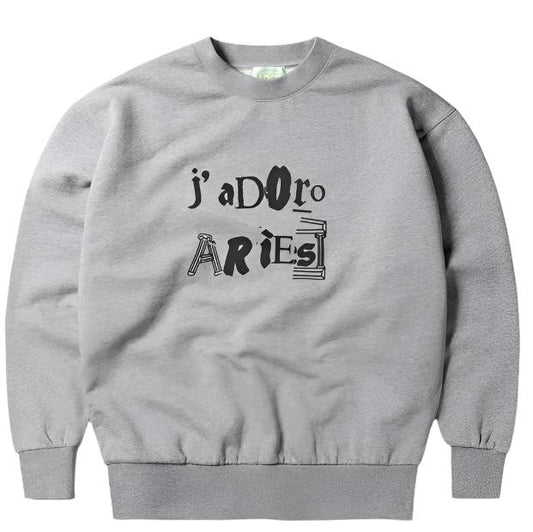 Aries J'Adoro Aries Ransom Sweat Grey Marl