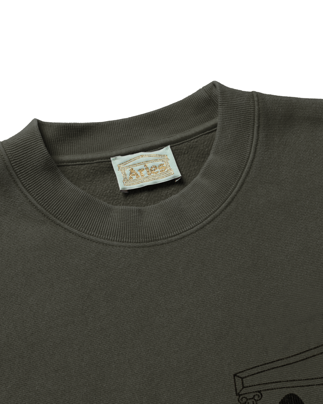Aries Aged Premium Temple Sweatshirt Olive