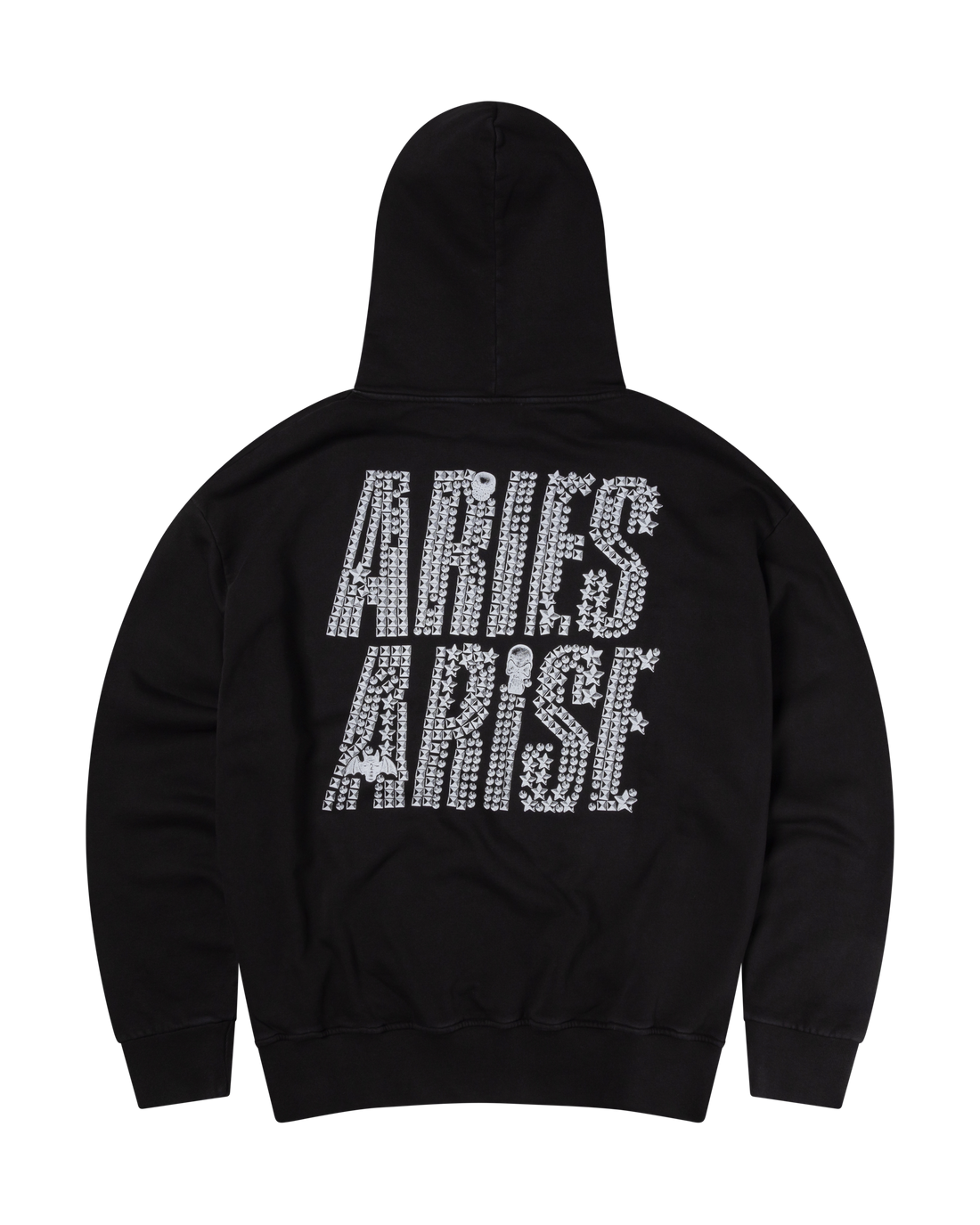 Aries Faded Studmeggedon Hoodie Black