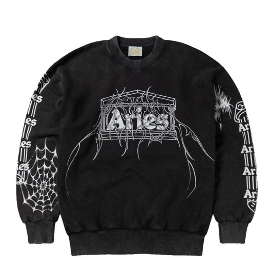 Aries Aged Overlord Sweatshirt Black