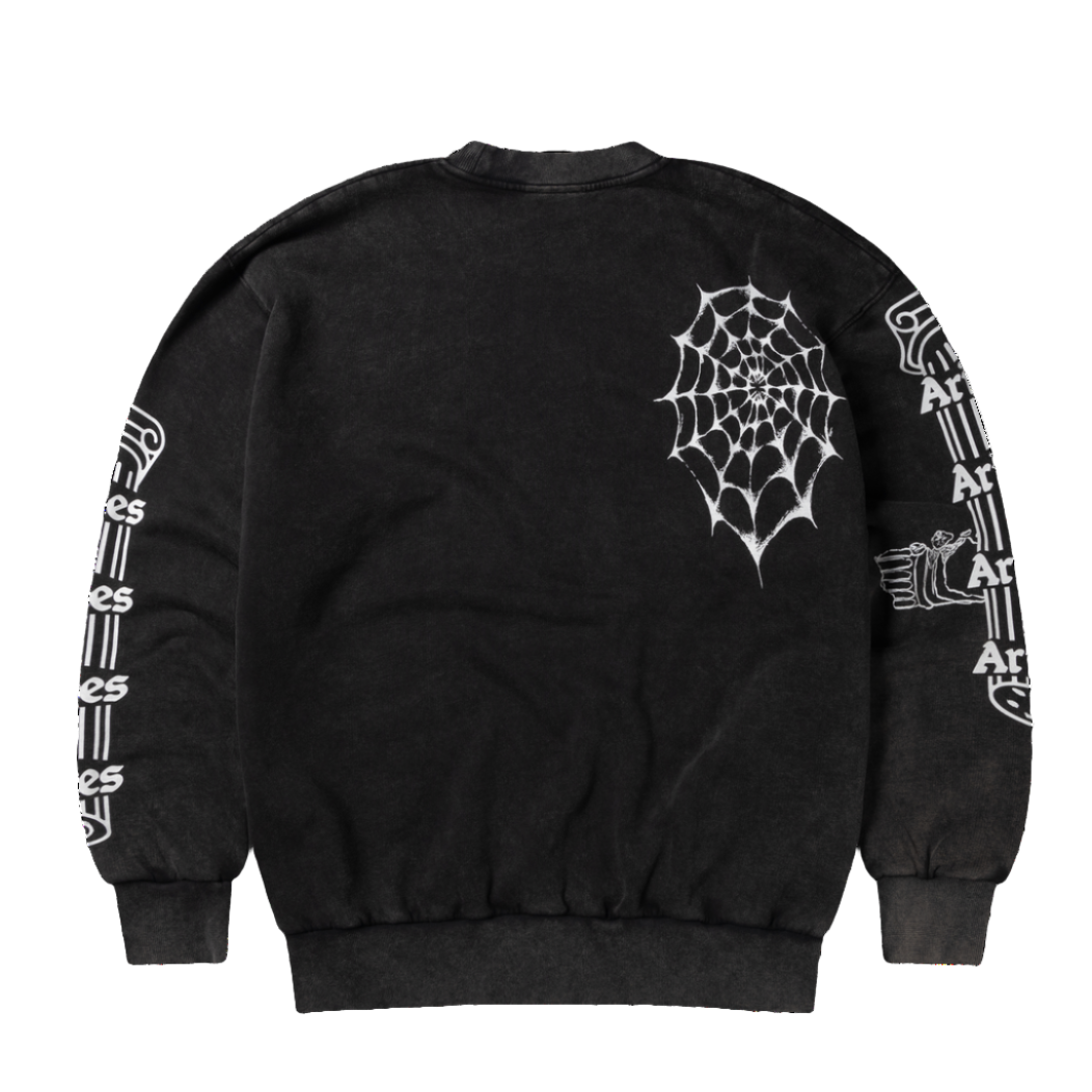 Aries Aged Overlord Sweatshirt Black