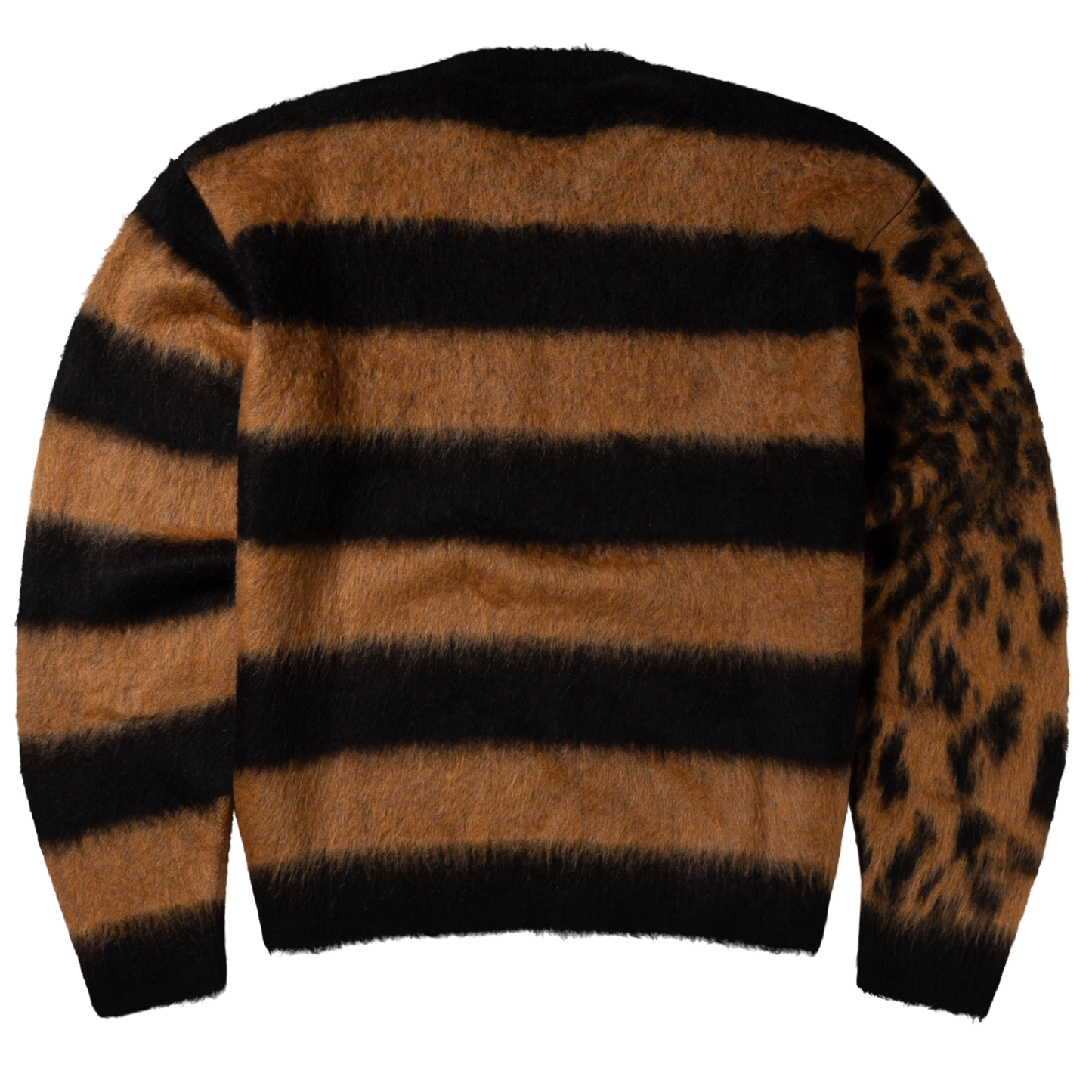 Aries Brushed Leopard Sweater Brown