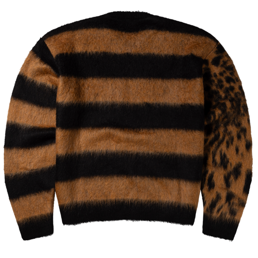 Aries Brushed Leopard Sweater Brown