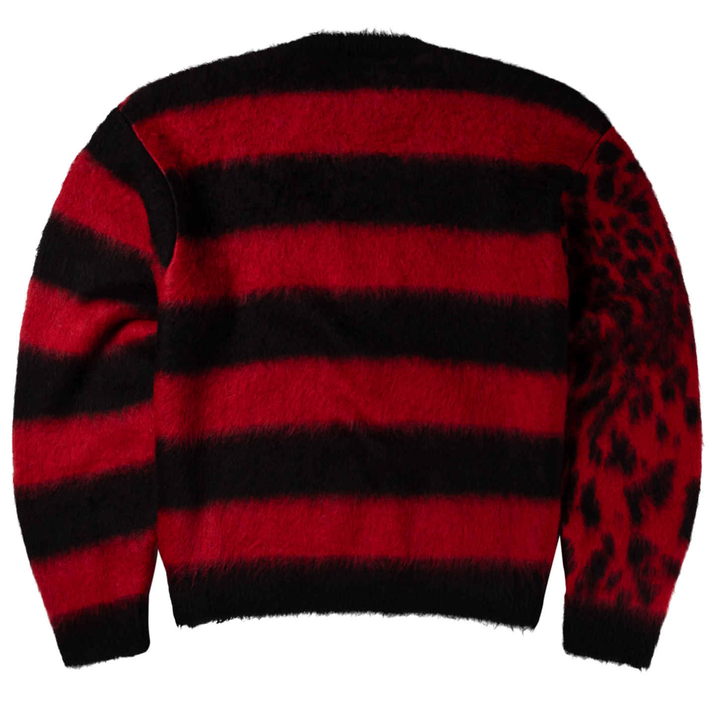 Aries Brushed Leopard Sweater Red