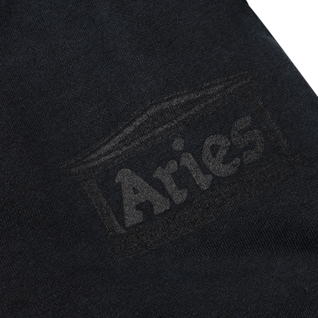 Aries Premium Faded Temple Straight Sweatpant Black