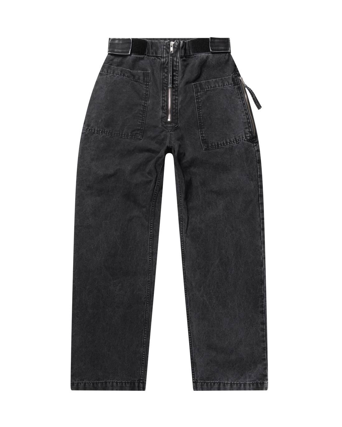 Aries Washed Canvas Walking Pant Black