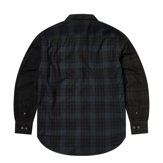 Aries Overdyed Patchwork LS Shirt Purple