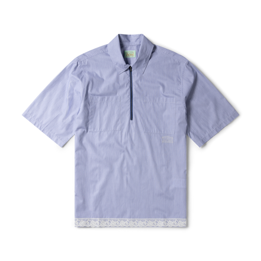 Aries Lace Trim D Shirt Navy