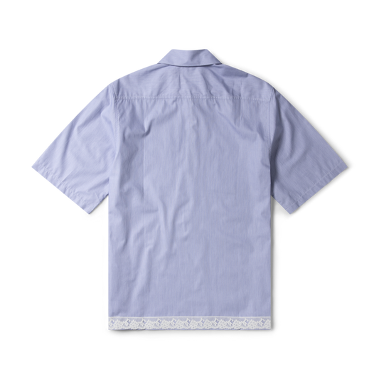 Aries Lace Trim D Shirt Navy