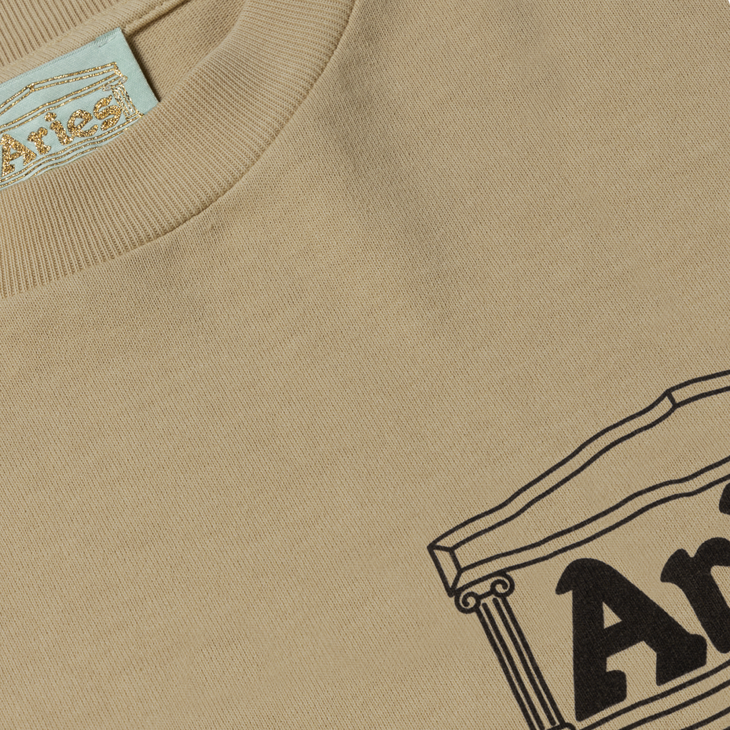 Aries Temple SS Tee Khaki