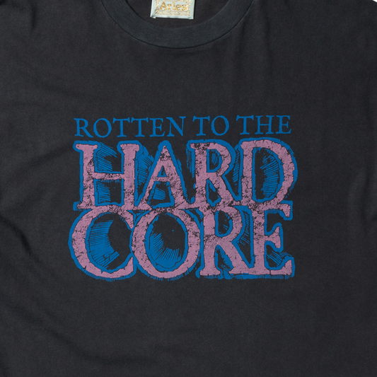 Aries faded hardcore ss tee Black
