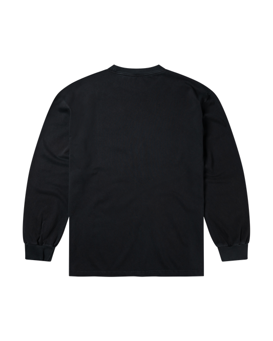 Aries Faded Grunge LS Tee Black