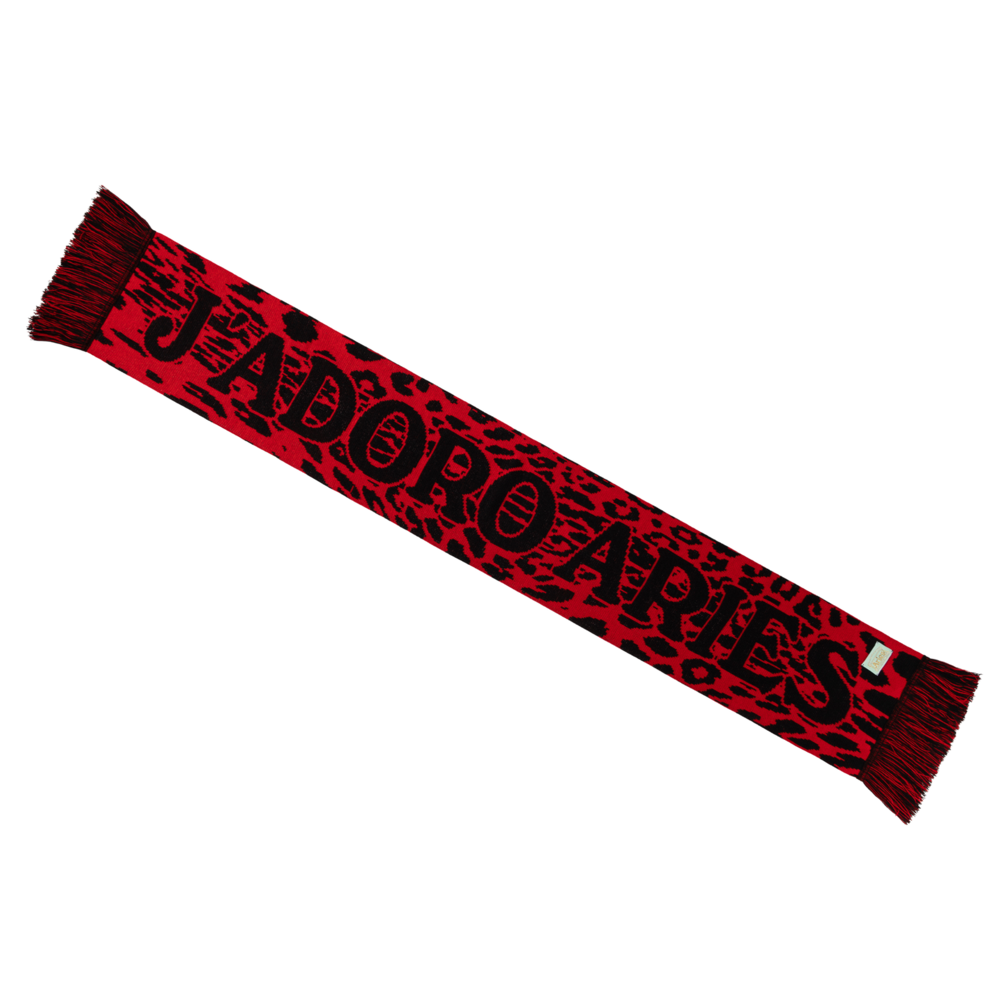 Aries J'adoro Aries Leopard Scarf Scarf Red