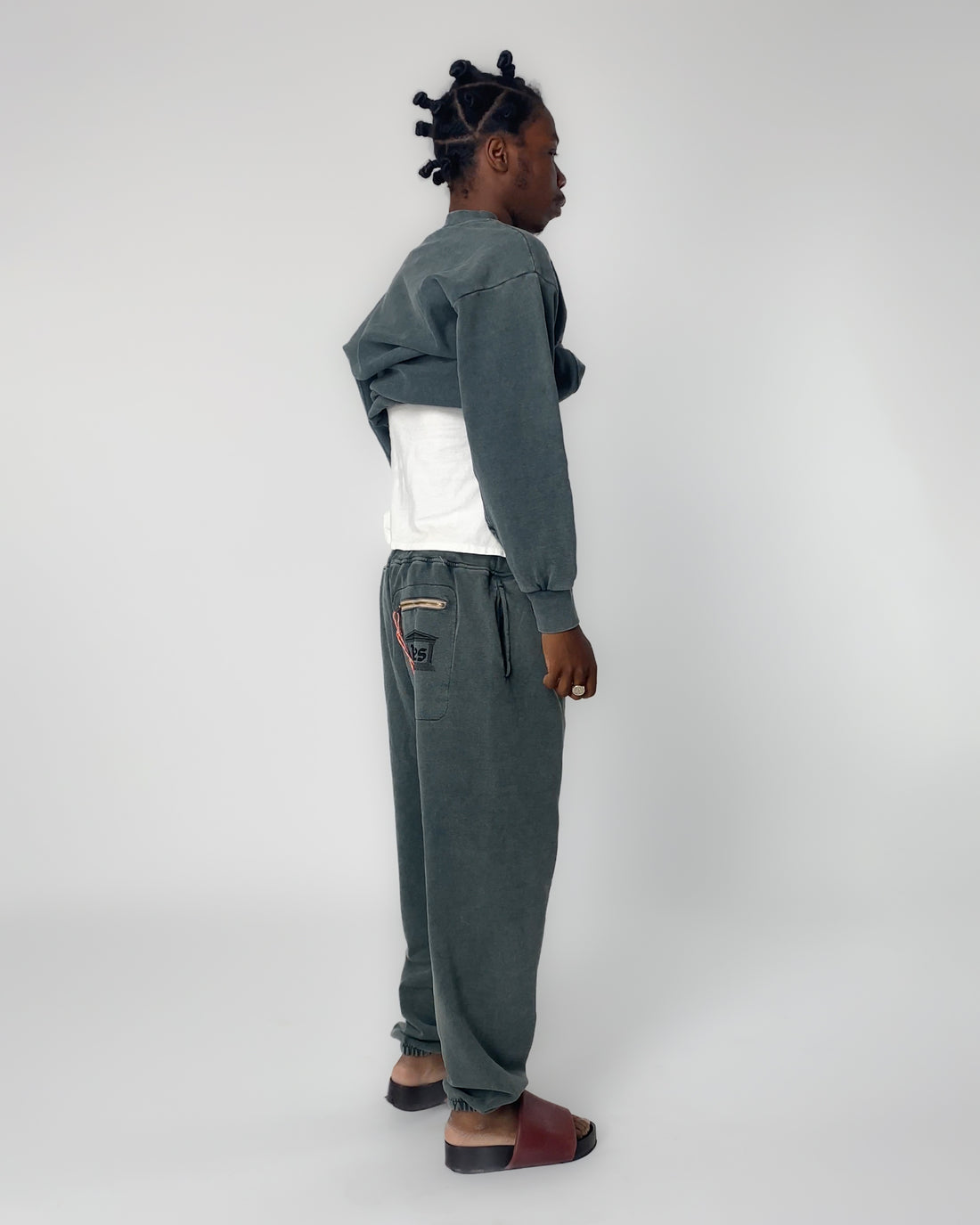 Aries Premium Aged Temple Sweatpant Dark Green