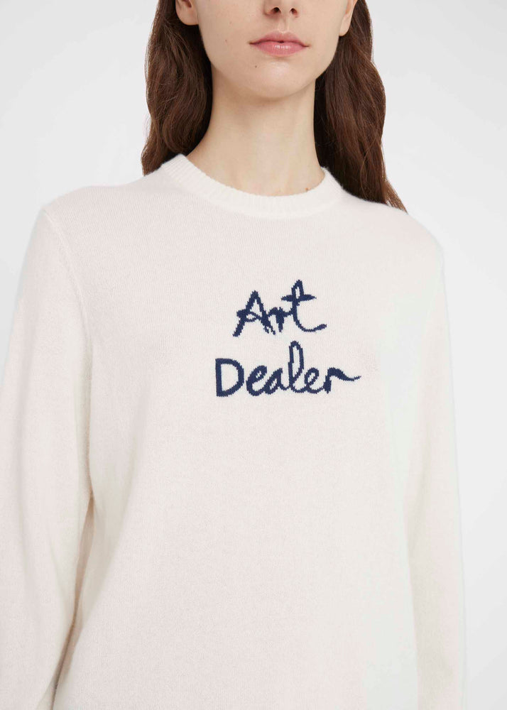 Bella Freud Art Dealer Jumper White