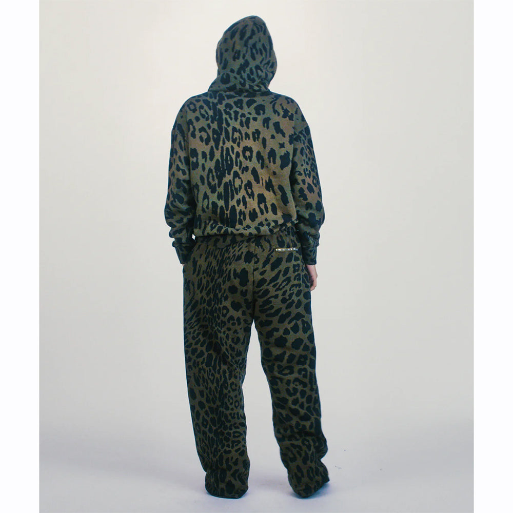 Aries Leopard Tie Dye Hoodie Multi