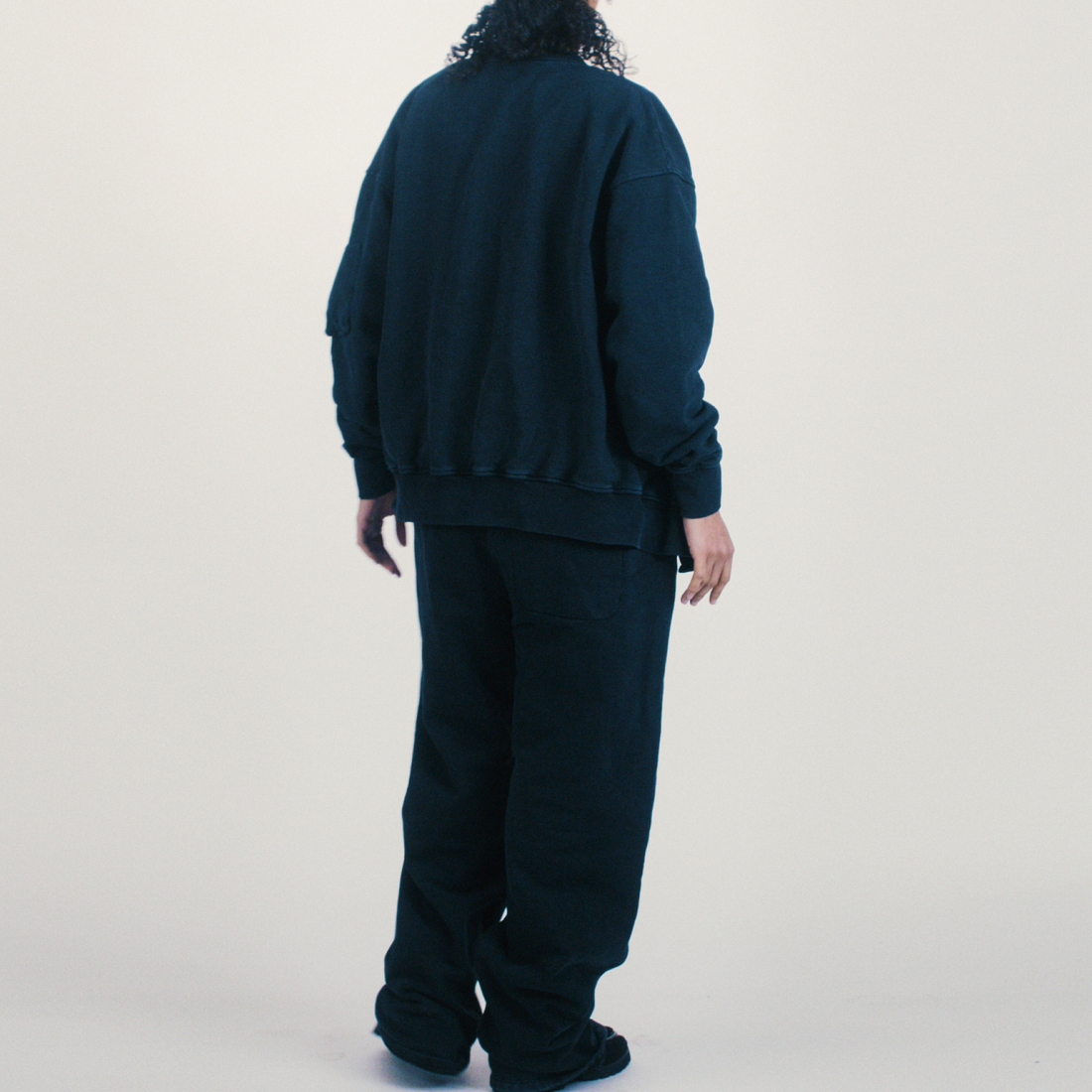 Aries Premium Faded Temple Straight Sweatpant Black