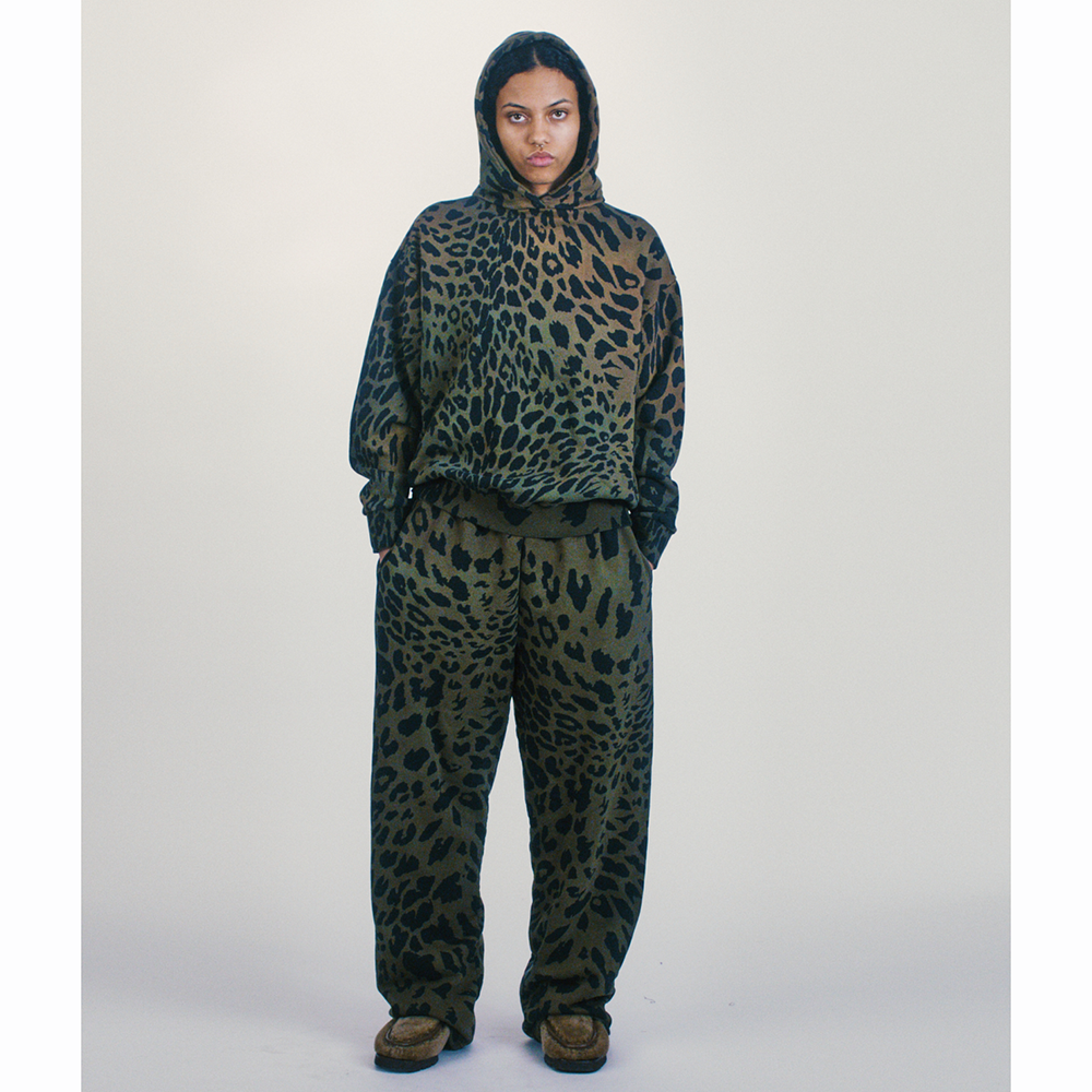 Aries Leopard Tie Dye Straight Sweatpant Multi